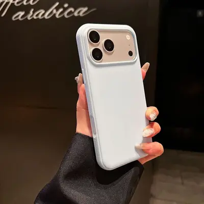 Deri desenli manyetik telefon kılıfı, Apple 17 Pro için kaymaz yumuşak kılıf