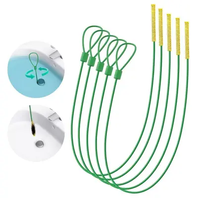 Drain Snake Hair Clearing Hook for Bathroom Pipes, Floor Drain and Kitchen Sink