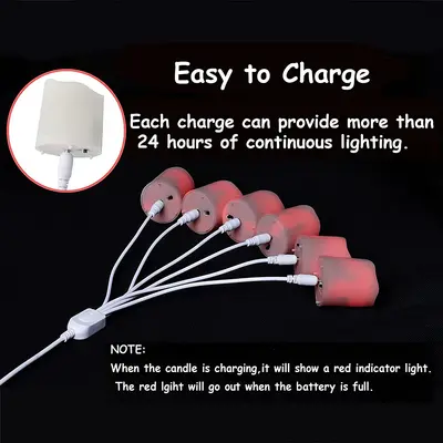 4*4.6cm Rechargeable LED Tea Light with Remote, Plastic Birthday Party Decor