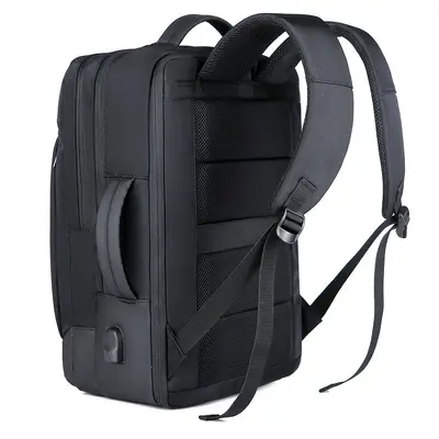 Large-Capacity Expandable Waterproof Laptop Backpack, Convertible Handbag and Backpack - 3