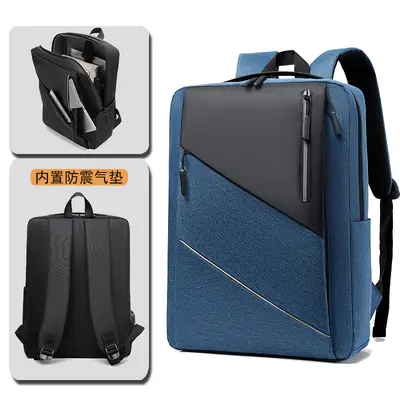 Cross-border business backpack for men, fashionable casual waterproof laptop backpack, high-end large capacity school bag for men, customizable - 11