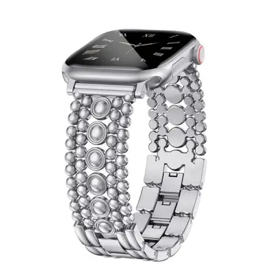 Kompatibel mit i Watch Armband 11. Generation Damen, modernes, schönes Metallarmband mit verstellbarem Nietdesign, grenzüberschreitend