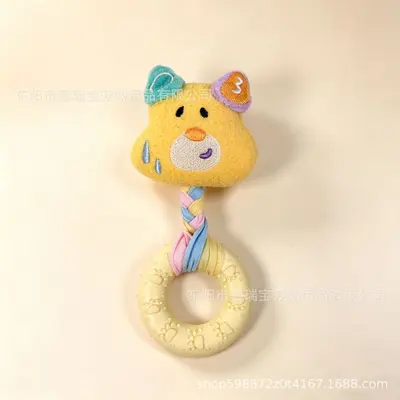 Squeaky Dog Toy with TPR Chew Donut for Corgi and Bichon - 7