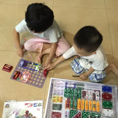 Electronic Circuit Building Block Set, Physics Experiments, Ages 6+