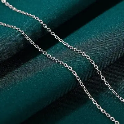 S999 Silberhalsband für Damen Schlüsselbeinkette reines Silber Schlangenkette ohne Anhänger Schlüsselbein neu authentisch einzelne Kette einteiliger Großhandel - 10