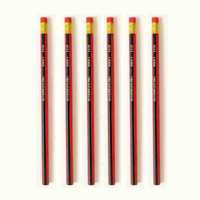 2B Pencils for Exams and Sketching, HB with Eraser Tip, Primary School Grade 1 - 7