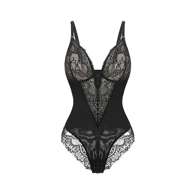 Damen-Shapewear-Bodysuit, Bauchkontrolle und Po-Lifting, Übergröße