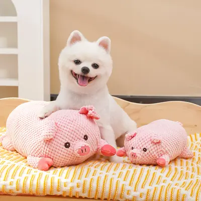 Büyük peluş köpek oyuncağı, sesli, Fransız bulldog ve corgi