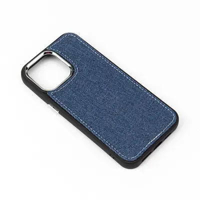 Denim-Handyhülle für iPhone 16 Pro Max, 15, 14 Pro, blankes DIY-Design - 8