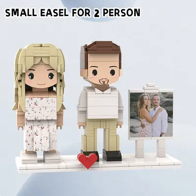 Personalised Photo Building Block Figures, Portrait DIY Gift - 13