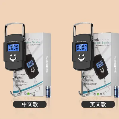 手提电子秤手提秤便携式行李秤食物公斤弹簧秤快递克重秤克称