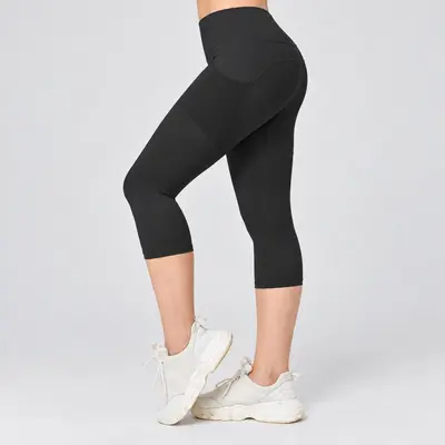 High-Stretch-Yogahose mit Seitentaschen, hohe Taille, Po-Lifting-Effekt - 12