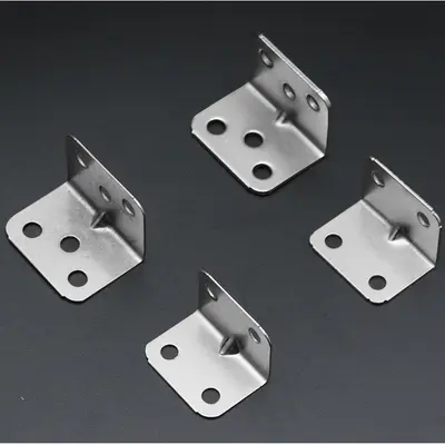 Thickened Stainless Steel 90 Degree Corner Bracket, L-Shape Shelf Support