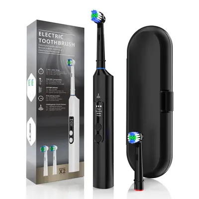 Wireless Charging Adult Electric Toothbrush, Rotating Head, Pressure Sensor - 10