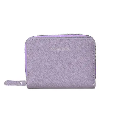 Slim Zipper Short Women's Bi-fold Minimalist Wallet