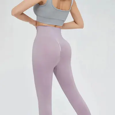 Women's Seamless Yoga Pants with Peach Butt Lift, Sports Leggings - 6