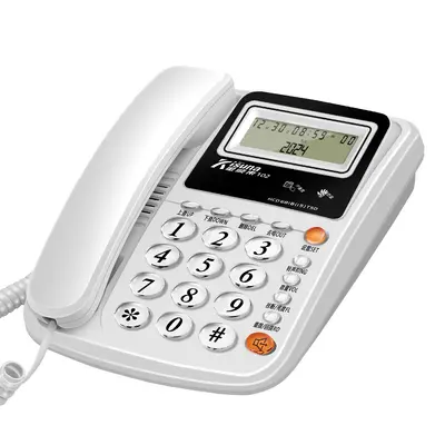 Jinshunlai Festnetz-Tischtelefon mit Rufnummernanzeige für Haus, Büro und Hotel