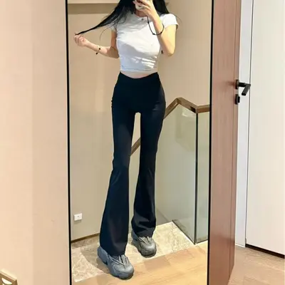 LULU瑜伽微喇原标Groove喇叭裤高腰提臀瑜伽普拉提显瘦裸感运动