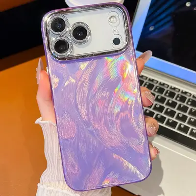 双面覆膜IMD适用iPhone17Air手机壳苹果16ProMax羽毛纹防摔保护套 - 9
