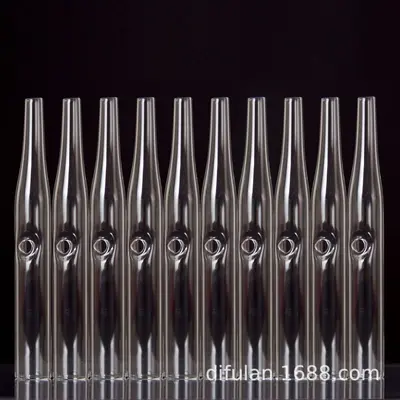 Glasröhren für Mitessersauger, rund, flach und kürbisförmig