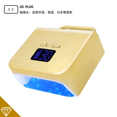 LED tırnak kurutma lambası, 220W, kablosuz, tırnak fototerapi, jel kürleme - 9