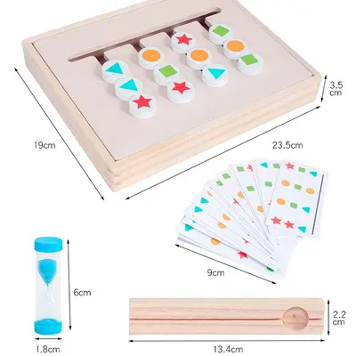 Four-Colour Wooden Educational Toy for Young Children - 4