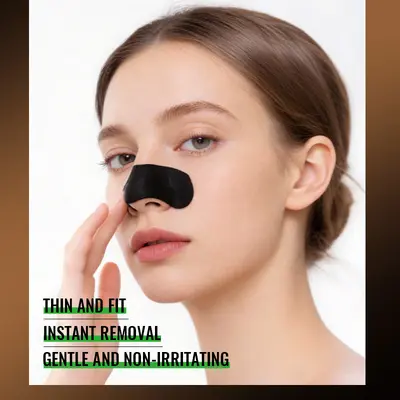 KORMESIC Bamboo Charcoal Cartoon Nose Strips, Blackhead Removal - 5