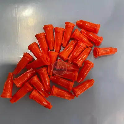 Glue Dispensing Barrel Plastic Plug with External Thread, Various Colors and Models - 9