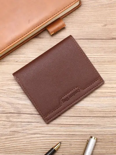 Men's Leather Card Holder Wallet with Integrated Card Slots, 2024 Model
