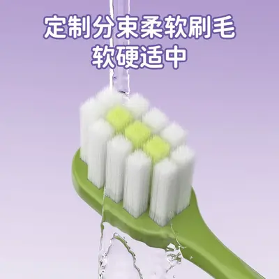 Adult Soft-Bristle Cartoon Toothbrush with Travel Tube