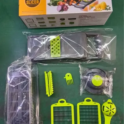 Çok fonksiyonlu sebze kesme aleti, mutfak patates doğrayıcı, rendesi, sebze parçalayıcı (sınır ötesi Amazon ürünü) - 8