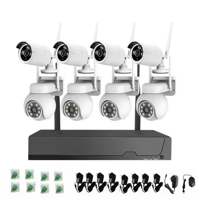 Wireless surveillance camera kit, 4 channel, full-color, night vision - 7