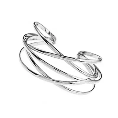 Cross-border bestselling European and American style exaggerated metal cutting pattern iron bracelet set personalized wire bracelet - 9