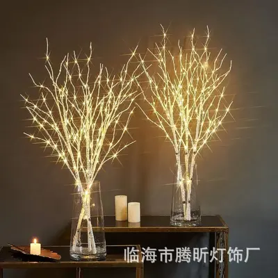 Artificial Branch LED String Lights, Rattan Style, Room and Bedroom Decoration - 13