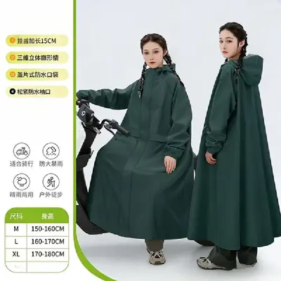 Full-length raincoat, waterproof, heavy rain protection - 6