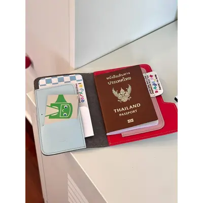 Passport Holder, Color-Block, Portable, Travel Organizer