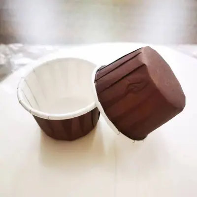 Muffinförmchen aus Papier, groß, mittel und klein, Rolldeckel, lebensmittelecht, Einweg - 12