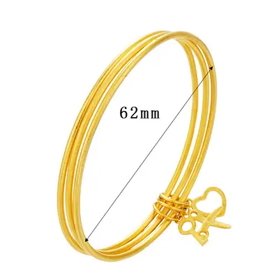 黄金店同款三生三世手镯 越南沙金细沙圈时尚款百搭配件女士手环 - 9