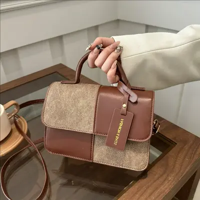 Women's Small Square Handbag and Shoulder Bag, Commuter Style