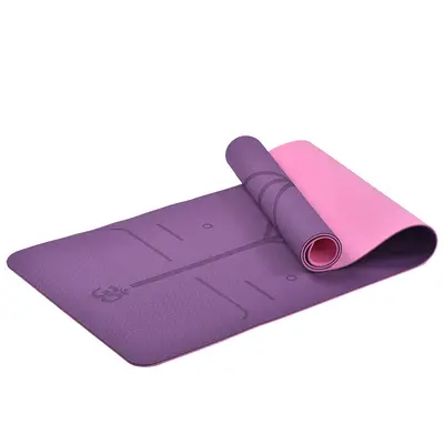 Thickened TPE Yoga Mat, Non-Slip and Shock-Absorbing, for Home Exercise - 5
