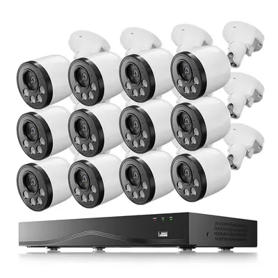 4MP POE Smart Security Camera Kit - 12