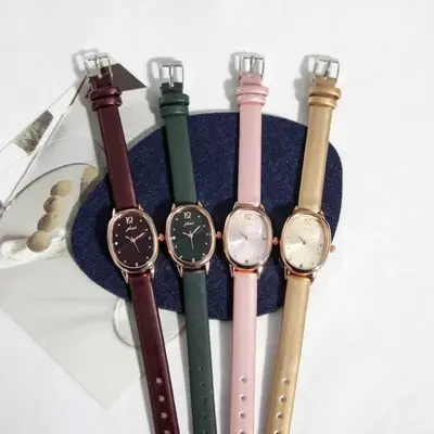 Damen-Quarzarmbanduhr mit ovalem Design und persönlichem Stil