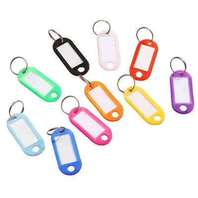 PP Key Tag Plastic Number Writable Hanging Tag Hotel Label Classification Tag Key Plate Key Ring
