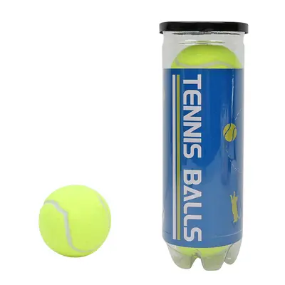 Köpek Oyuncağı Kauçuk Tenis Topu ve Pamuk İp, TPR Diş Kaşıma Oyuncağı - 6