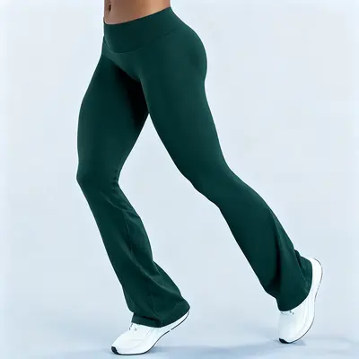 DFYNE Flared Seamless High-Waist Women's Yoga Pants - 8