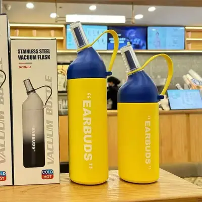Yeni Model 316 Paslanmaz Çelik Termos Bardak, Kadın, Taşınabilir - 8