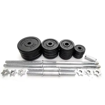 Erkekler ve kadınlar için ayarlanabilir ağırlıklı dambıllar, evde kullanım için boyalı dökme demir halter seti, toptan kalınlaştırılmış bar spor fitness ekipmanları. - 6