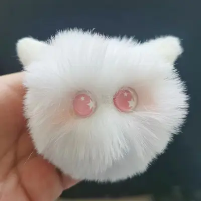Sıcak satışta stokta kedi peluş oyuncak kolye uzun tüylü çok renkli isteğe bağlı çanta kolye giyim aksesuarı. - 10