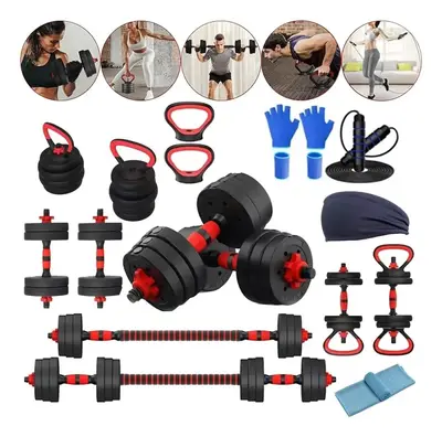Cement dumbbell set, adjustable weight