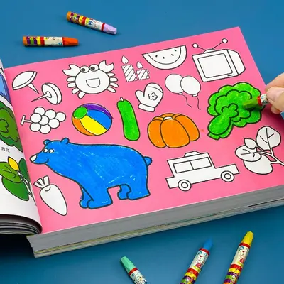 Children's Coloring Book Ages 2-4 - Drawing and Painting Activity - 2